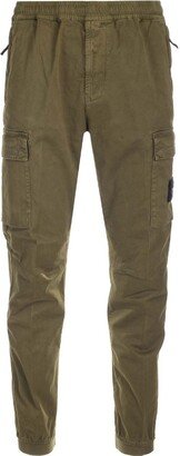 Logo Patch Tapered Cargo Trousers-AA