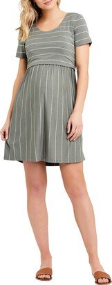 Stripe Maternity/Nursing Dress