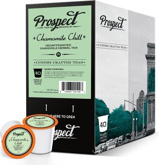 Prospect Tea Co Prospect Tea Decaffeinated Chamomile Chill Herbal Tea Pods Keurig 2.0,40Count