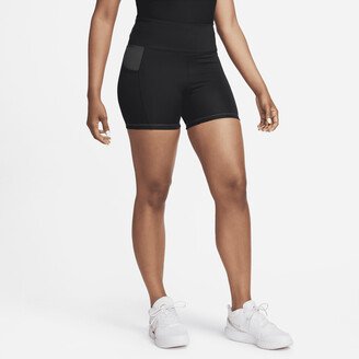 Women's Dri-FIT SE High-Waisted 4 Shorts with Pockets in Black