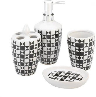 Innovative Geometric Bath Accessory Set