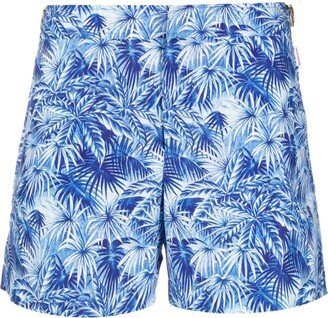 Palm-Tree Print Swim Shorts