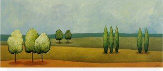 Pablo Esteban Green Tuscan Paint Landscape 1 Canvas Art - 19.5