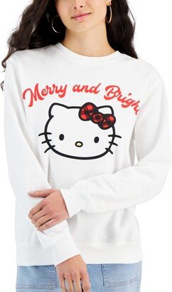 Love Tribe Juniors' Hello Kitty Christmas Merry & Bright Sweatshirt