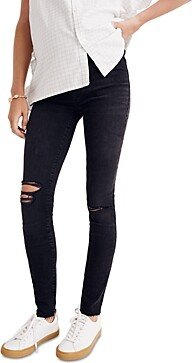 Over The Bump Skinny Maternity Jeans in Black Sea