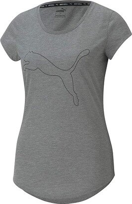 Performance Cat Tee (Medium Gray Heather) Women's Clothing