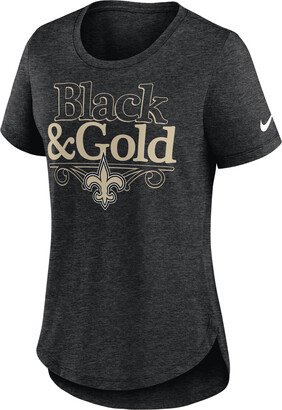 Women's Local (NFL New Orleans Saints) T-Shirt in Black