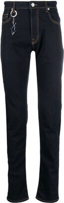 Logo-Charm Skinny Jeans