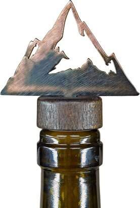 Mountain Wine & Liquor Bottle Stopper - Handcrafted in The Usa/100% Steel Gift