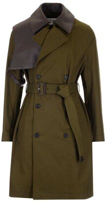 Belted Double-Breasted Trench Coat