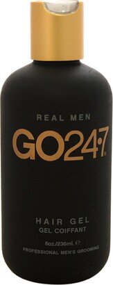 Real Men Hair Gel by GO247 for Men - 8 oz Gel