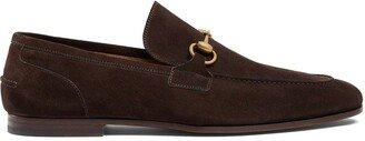 Jordaan Horsebit-detail suede loafers