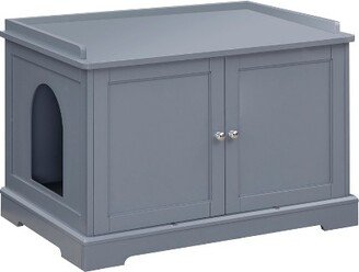 Organnice Gray Cat Hidden Litter Box