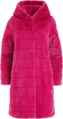 Faux-Fur Hooded Coat-AA