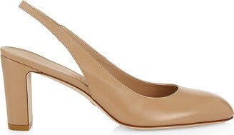 Vida 75MM Leather Slingback Pumps