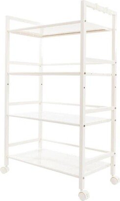 4 Tiers Multi-functional Storage Cart - Ivory White