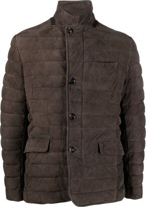 Padded Leather Jacket-AA