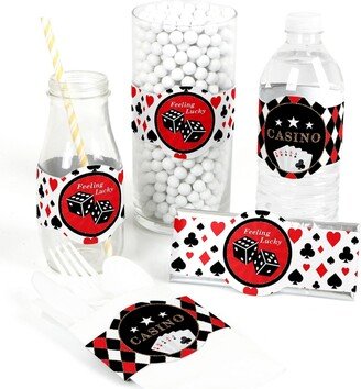 Big Dot Of Happiness Las Vegas - Casino Party Diy Wrapper Favors and Decorations - Set of 15