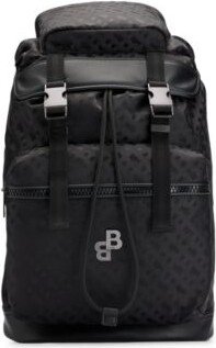 Backpack with full lining and monogram details