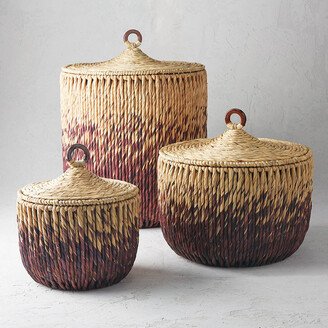 Ombre Lidded Basket Collection