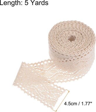 Unique Bargains Lace Ribbon Beige Hollow Cotton Lace for DIY Scrapbooking Fabric Gift Wrap