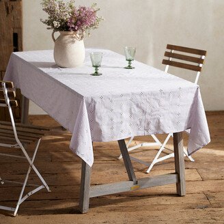 Lavender Eyelet Tablecloth-AA