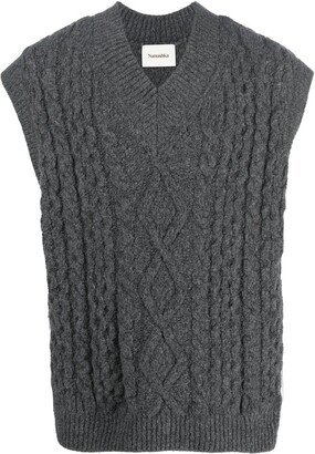 Doan cable-knit vest