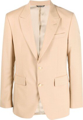 Long-Sleeved Button-Up Blazer