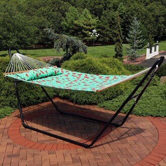 Sunnydaze Decor Sunnydaze Spreader Bar Hammock - Watermelon and Chevron