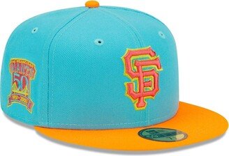 Men's Blue and Orange San Francisco Giants Vice Highlighter 59FIFTY Fitted Hat - Blue, Orange