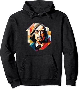 Ren Descartes Art Style Designs For Philosophers Ren Descartes Bauhaus Pullover Hoodie