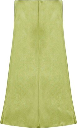 Slip Flared Midi Skirt