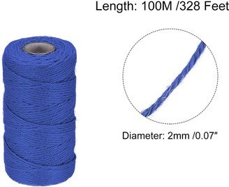 Unique Bargains 328 Feet Garden Twine, 2mm Craft Jute Twine String Jute for Crafts