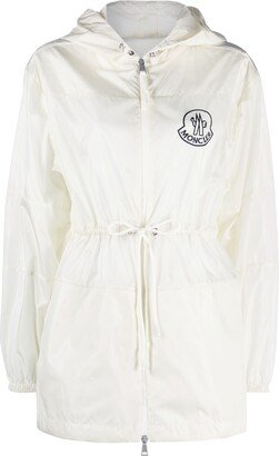 Logo-Patch Hooded Raincoat-AA