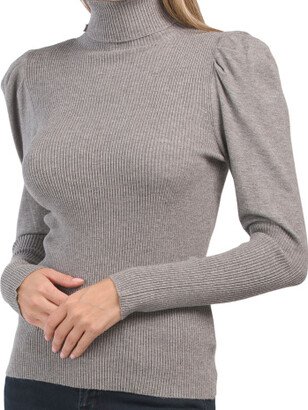 TJMAXX Puff Sleeve Turtleneck Sweater