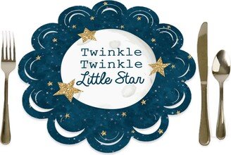 Big Dot Of Happiness Twinkle Twinkle Little Star - Baby Shower or Birthday Party Table Chargers 12 Ct