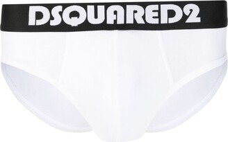 Logo-Print Cotton Briefs-AC