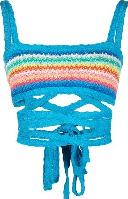 Over The Rainbow knitted bra