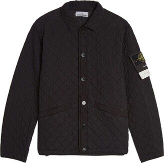 Quilted Press-Stud Bomber Jacket