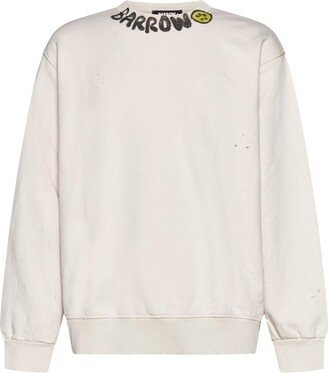 Logo Printed Crewneck Sweatshirt-AX