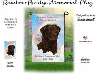 Chesapeake Bay Retriever Dark Brown - Pet Memorial Garden Flag With Personalization Options