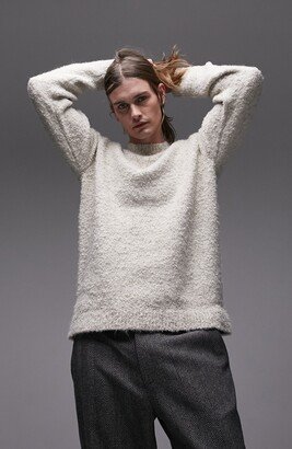 Bouclé Crewneck Sweater