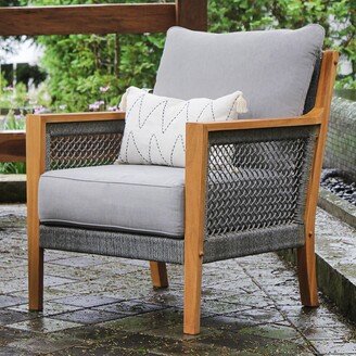 Cambridge Casual Nassau Teak Patio Lounge Chair with Cushion