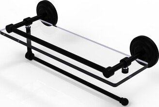 Prestige Que New Paper Towel Holder with 16 Inch Glass Shelf