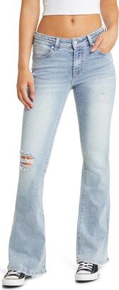 Braided Flare Leg Jeans