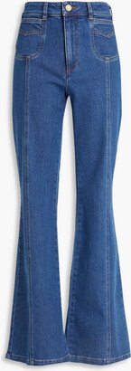 High-rise flared jeans-AA