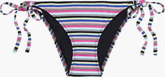 The Iris striped low-rise bikini briefs