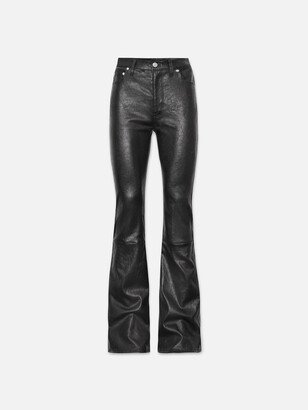 The Slim Stacked Leather Pants