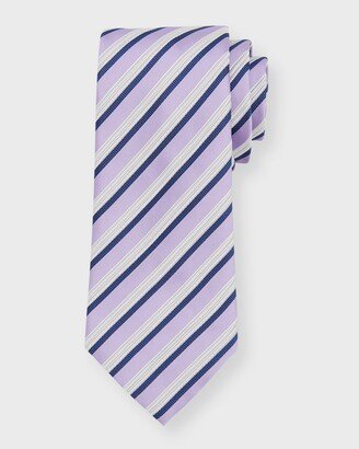 Men's Jacquard Stripe Silk Tie