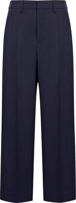 Pleat Detailed Straight-Leg Trousers-AD